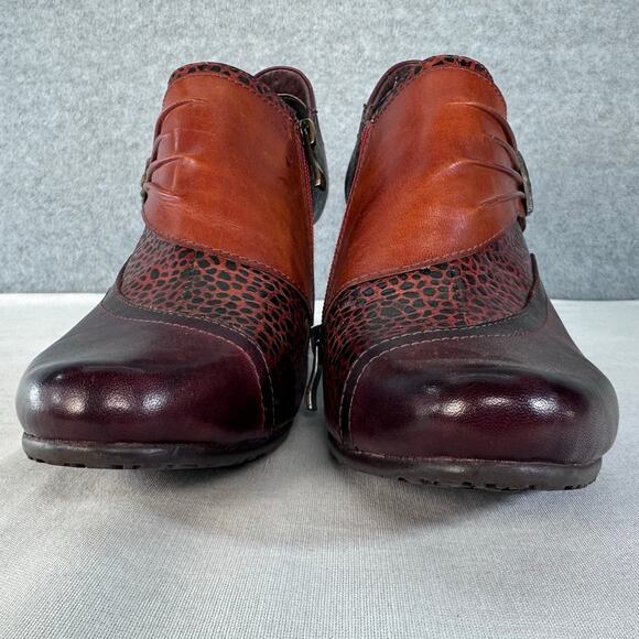 L'Artiste by Spring Step Womens sz 42 (10.5-11) Fia Ankle Bootie Block Heel BOHO - Picture 13 of 14